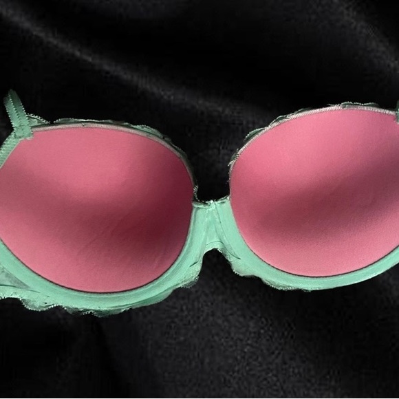 PINK by Victoria’s Secret Green Date Push Up Bra/34C - Picture 2 of 3